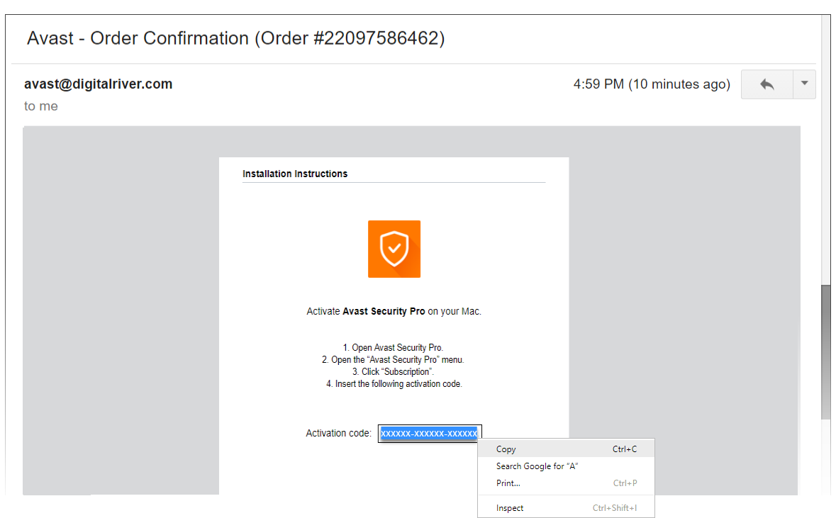 avast security pro for mac includes